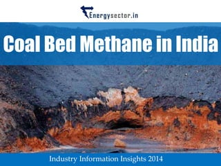 Coal Bed Methane in India 
Industry Information Insights 2014  