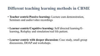 Cbme Competency based medical education | PPTX