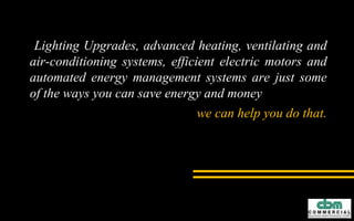 Advantages
 Cheap- about $4 per bulb
 Brighter than incandescent
 Last 10x as long as
incandescent bulbs
Disadvantages
 Emit a lot of heat
 Only last 8,000 hours
 Contain Mercury
 Delayed start-up
 Frequent on/off cycling will
shorten lifespan
2
 