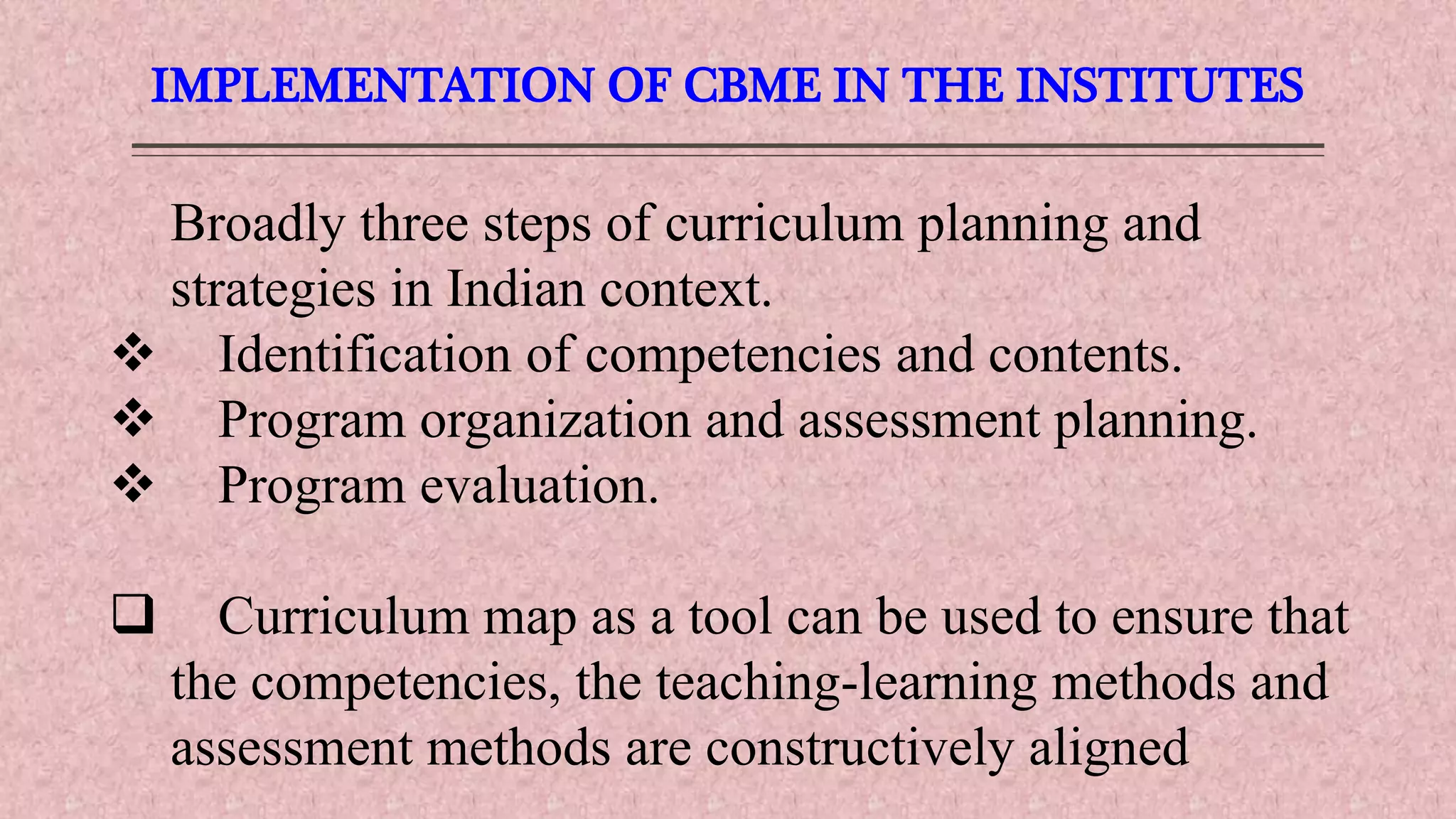 Competency based medical education ppt | PPTX