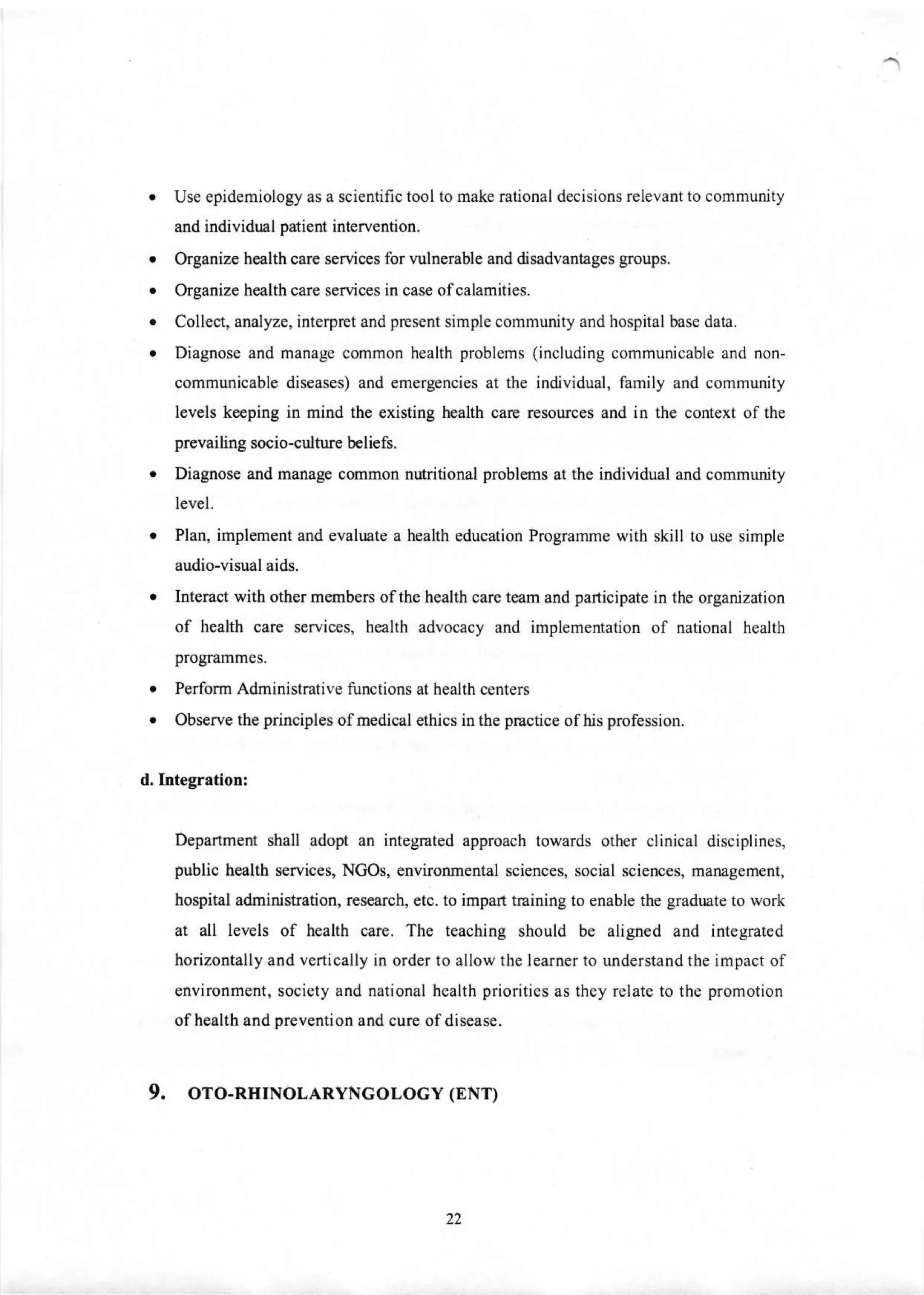 Competency Based Medical Education Curriculum (CBME) Regulations,2023 ...