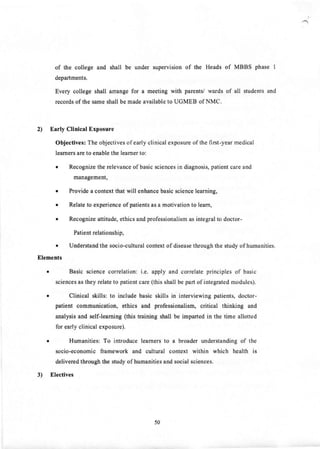 Competency Based Medical Education Curriculum (CBME) Regulations,2023 ...