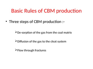 Coal Bed Methane Reservoir Engineering presentation | PPT