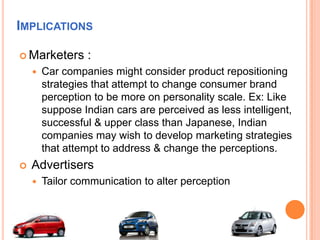 Decision makers on purchase of cars