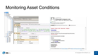 © Copyright 2019 OSIsoft, LLC© Copyright 2019 OSIsoft, LLC
Monitoring Asset Conditions
40
 