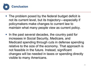 The ability of the government to respond to future needs is reduced.