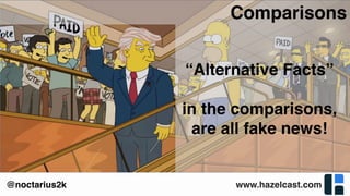 www.hazelcast.com@noctarius2k
Comparisons
“Alternative Facts”
in the comparisons,
are all fake news!
 