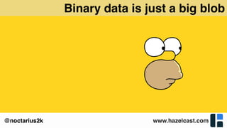 www.hazelcast.com@noctarius2k
Binary data is just a big blob
 