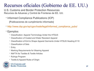 El proceso de importación en los EEUU - Natalie Hanson (Febrero 2014) | PPT