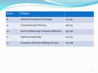 Sr no.   Chapter

8.       Attitude Formation & Change            103-135

9.       Communication Process                 ...