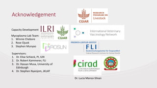 Identification of virulence factors of contagious bovine pleuropneumonia causing bovine epithelial cell death by whole genome mutagenesis