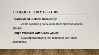 Consumer behavior : Income & social class | PPTX