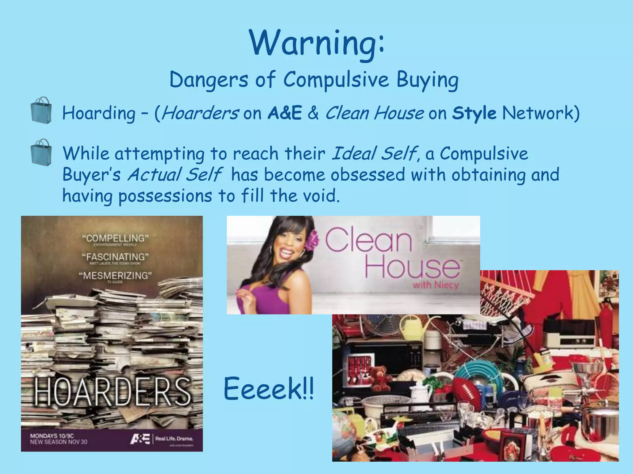 Use of Sensory Stimuli— Visual Displays, Music, Scents ignite the senses and excites consumers so that they shop longer and spend more $$$.“Shopping is my Cardio.” - Carrie from Sex and the City