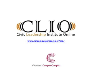 www.mncampuscompact.org/clio/
 