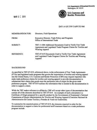 2011 Boletín CBP TBT 07-019 