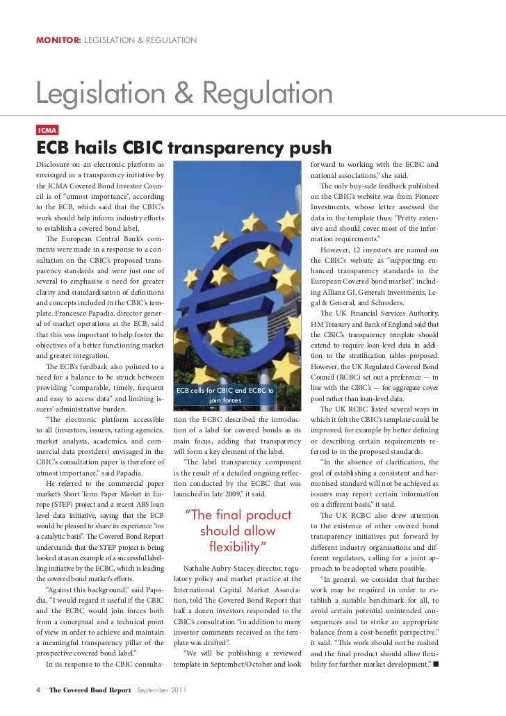 The Covered Bond Report 4