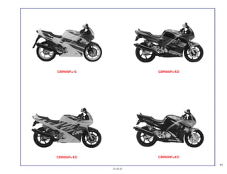 11
15.09.97
CBR600FM-G CBR600FR-ED
CBR600FP-ED CBR600FS-ED
 