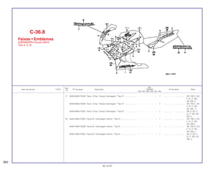 Ref.
Qtd.
Item de serviço T.M.O. Nº da peça Descrição CBR900 Nº de série Nota
Nº
RRN RRP RRR RRS RRT RRV
17 64354-MAS-750ZA Faixa D Esq. Tampa Carenagem, *Tipo 4*....................... – – – – – 1 .................. .................. AR, CM, E, ED,
F, G, IT, ND,
SD, SW, U
64354-MAS-750ZB Faixa D Esq. Tampa Carenagem, *Tipo 5*....................... – – – – – 1 .................. .................. AR, CM, E, ED,
F, G, IT, ND,
SD, SW, U
64354-MAS-750ZC Faixa D Esq. Tampa Carenagem, *Tipo 6*....................... – – – – – 1 .................. .................. AR, E, ED, F,
G, IT, ND, SD,
SW, U
18 64401-MAS-750ZA Faixa Dir. Carenagem Inferior, *Tipo 4*............................. – – – – – 1 .................. .................. AR, CM, E, ED,
F, G, IT, ND,
SD, SW,U
64401-MAS-750ZB Faixa Dir. Carenagem Inferior, *Tipo 5*............................. – – – – 1 .................. .................. AR, CM, E, ED,
F, G, IT, ND,
SD, SW, U
64401-MAS-750ZC Faixa Dir. Carenagem Inferior, *Tipo 6*............................. – – – – – 1 .................. .................. AR, E, ED, F,
G, IT, ND, SD,
SW, U
C-36.8
Faixas • Emblemas
(CBR900RRV-Exceto MX/S
Tipo 4, 5, 6)
384
30.10.97
 