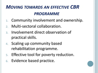 Community based rehabilitation | PPTX