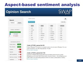 71/74 
Aspect-based sentiment analysis  