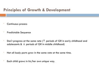 DEVELOPMENTAL MILESTONES OF A GROCING CHILD | PPTX