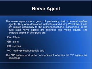 more correctly called CBRN  