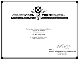 CBRN Awareness Certificate