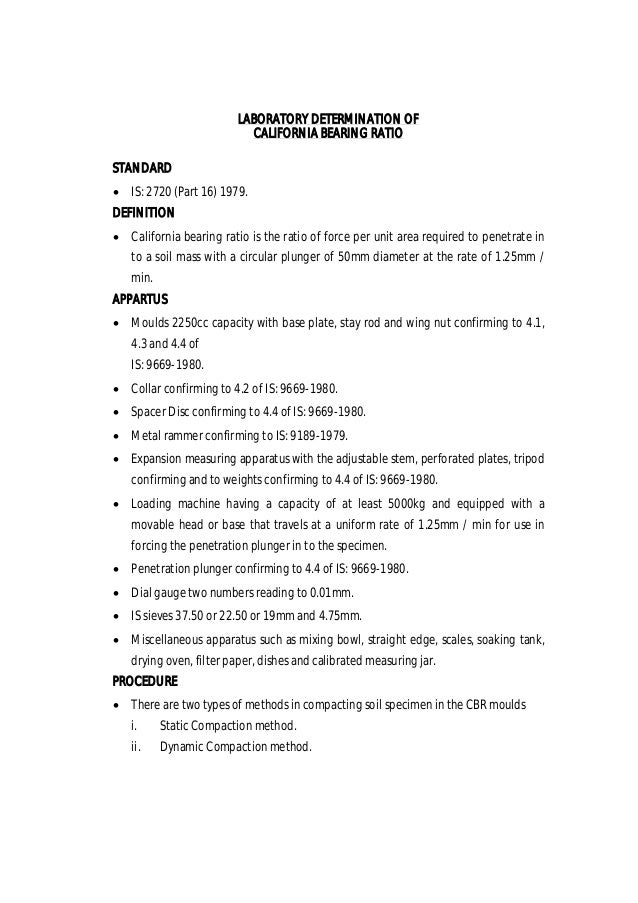 cbr test lab report pdf