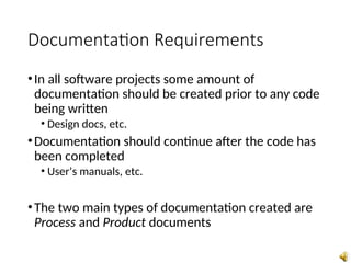 SOFTWARE DOCUMENTATION - INTRODUCTION - curtain raiser | PPT