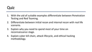Internal Reconnaissance Vulnerability assessment on cyber security | PDF