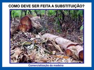 COMO DEVE SER FEITA A SUBSTITUIÇÃO?




         Comercialização da madeira
 