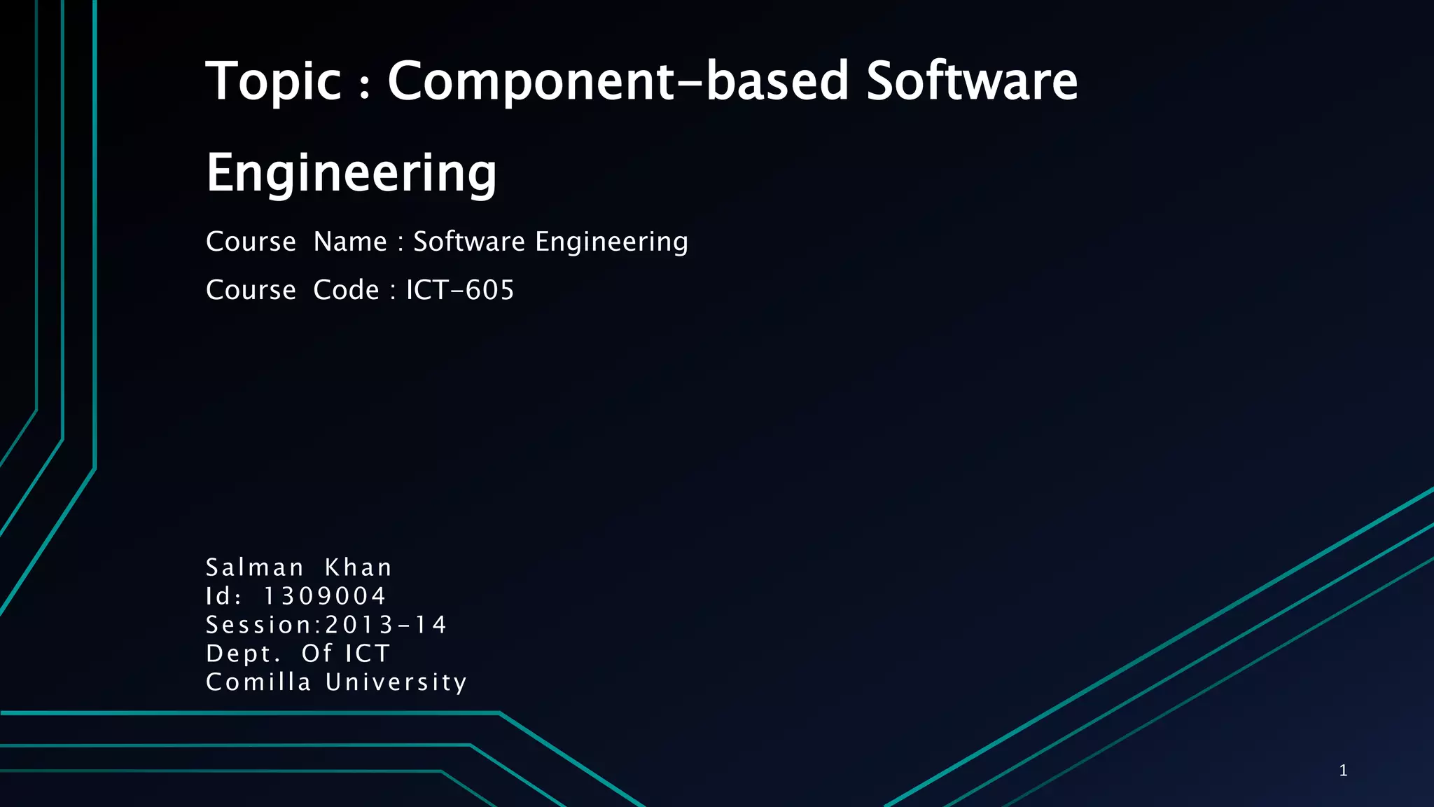Component-based Software Engineering | PPTX