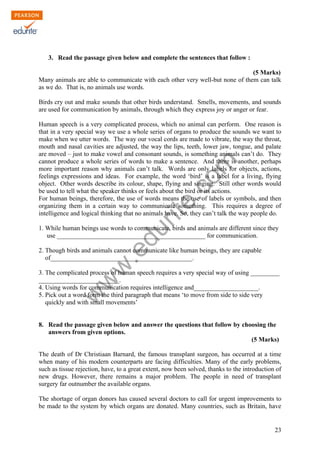 Class 10 Cbse English Communicative Sample Paper Term 2 2011 | PDF