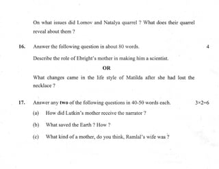 Class 10 Cbse English Language Literature QP Term 2 Set 2 | PDF