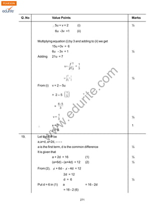 Class 10 Cbse Maths 2010 Sample Paper Model 2 | PDF