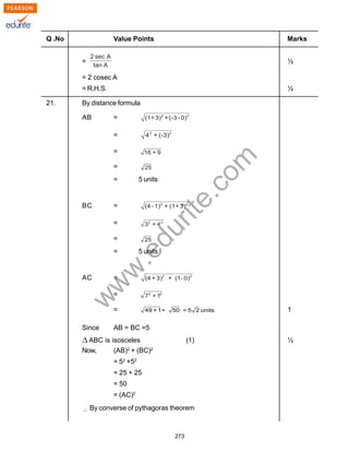 Class 10 Cbse Maths 2010 Sample Paper Model 2 | PDF