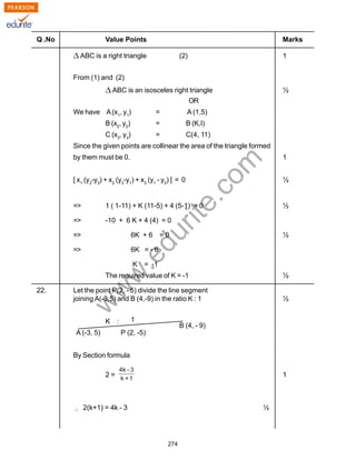 Class 10 Cbse Maths 2010 Sample Paper Model 2 | PDF
