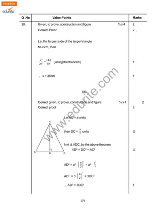 Class 10 Cbse Maths 2010 Sample Paper Model 2 | PDF