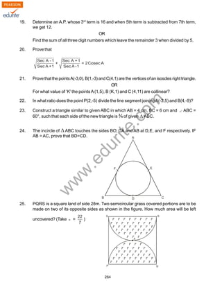 Class 10 Cbse Maths 2010 Sample Paper Model 2 | PDF