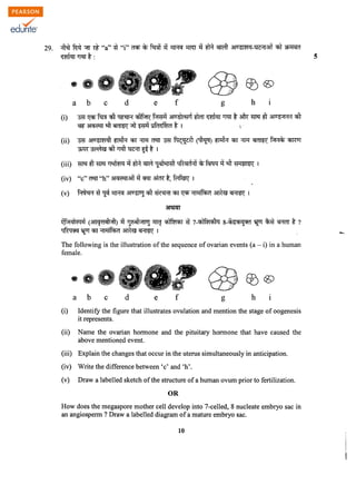 Class 11 Cbse Biology Question Paper 2012
