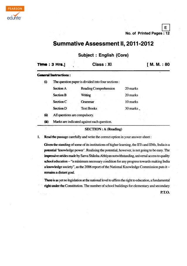 english term 2 sample paper download