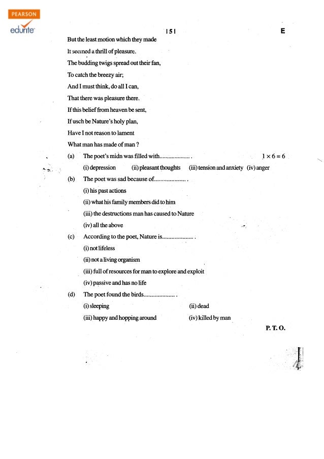 Class 11 cbse English Core Question Paper Term 2 201112