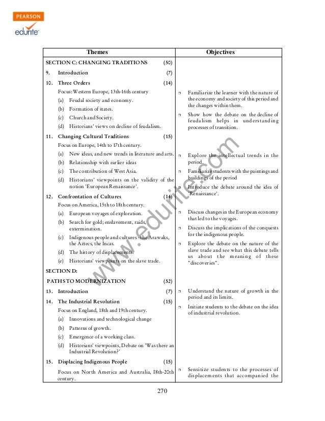 Class 11 Cbse History Syllabus 201314