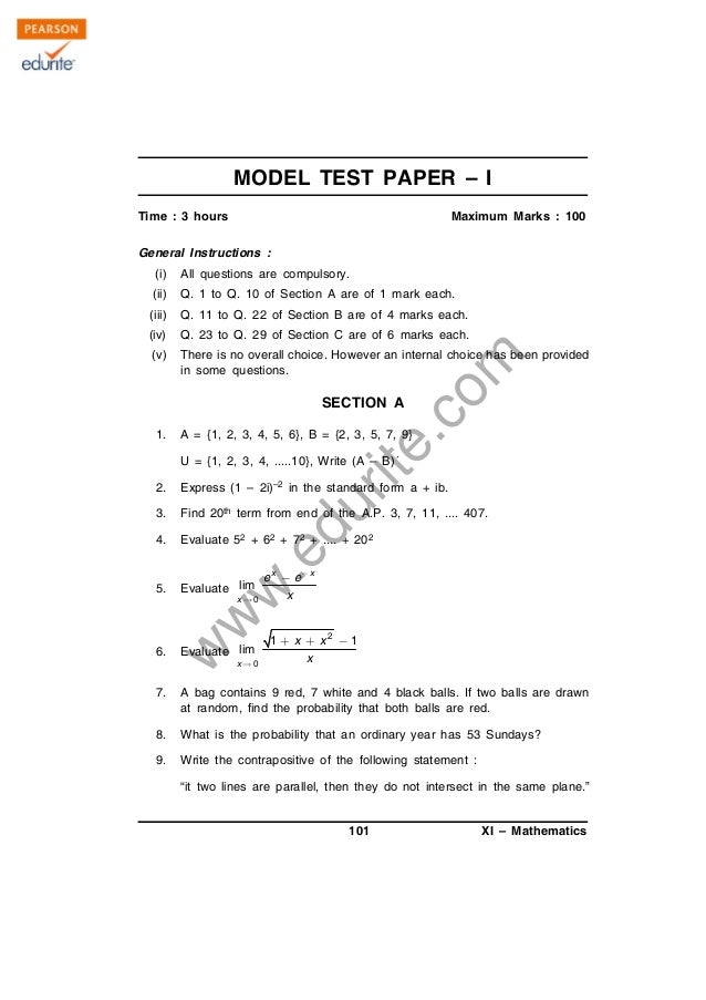 class 11 cbse maths sle paper 2012 class 11 cbse maths sle paper 2012