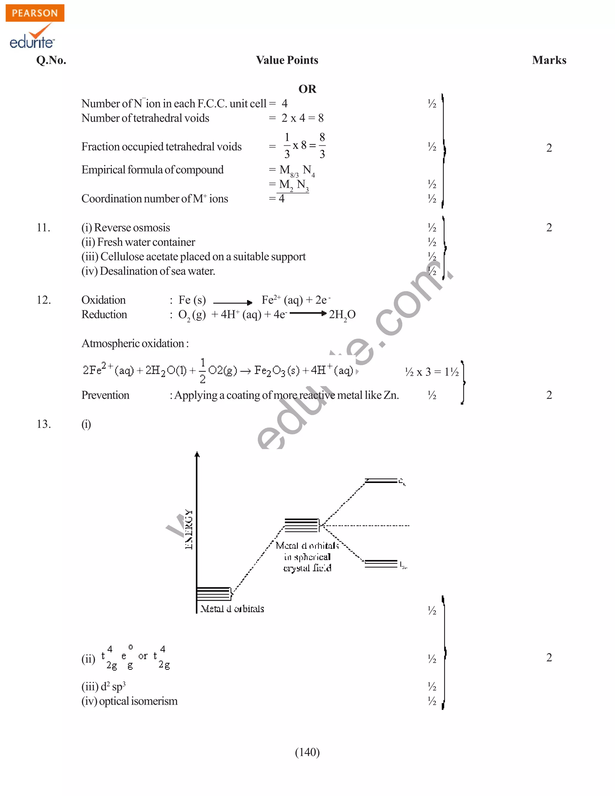 Class 12 Cbse Chemistry Sample Paper 2010 Model 1 | PDF