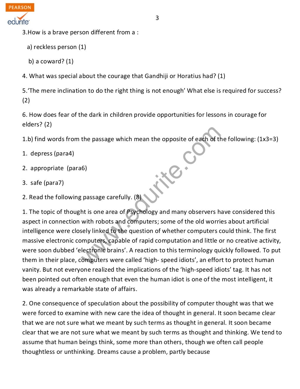 Class 12 Cbse English Core Sample Paper 201213 Model 1