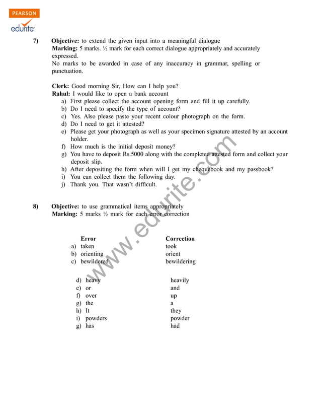 Class 12 Cbse English Functional Sample Paper 2013-14 | PDF