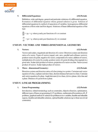 Class 12 Maths Syllabus 2012-13 | PDF | Physics | Science