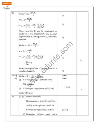 Class 12 Cbse Physics Sample Paper 2012 - 13 | PDF