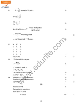 Class 12 Cbse Physics Sample Paper Model 2 | PDF